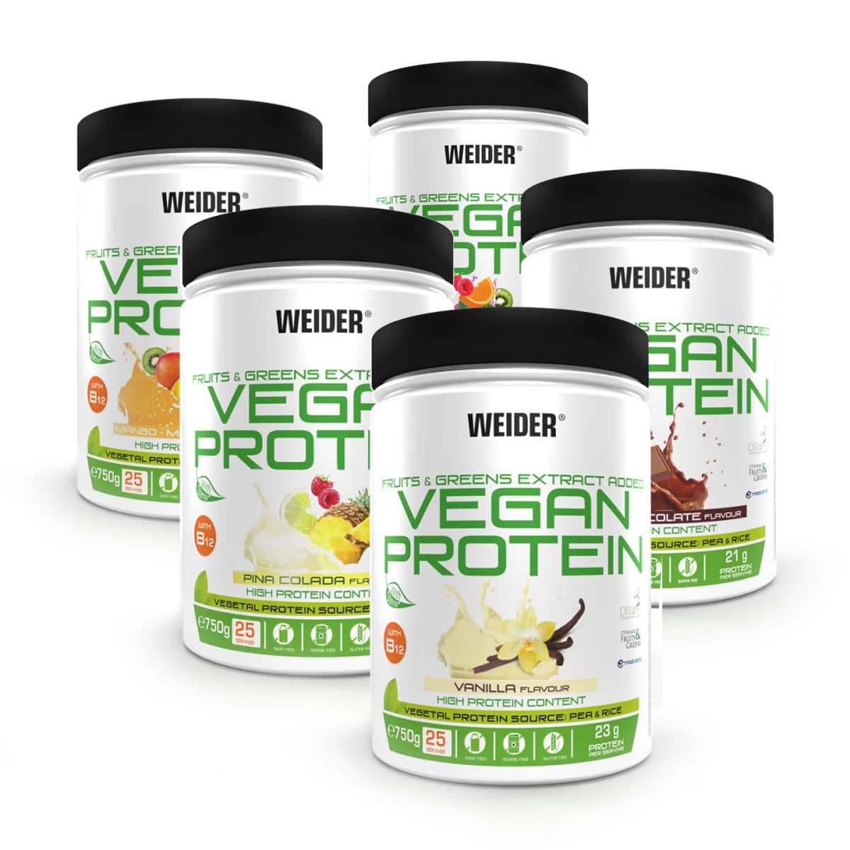 Weider Vegan Protein 750g Dose Pinacolada 3739 25